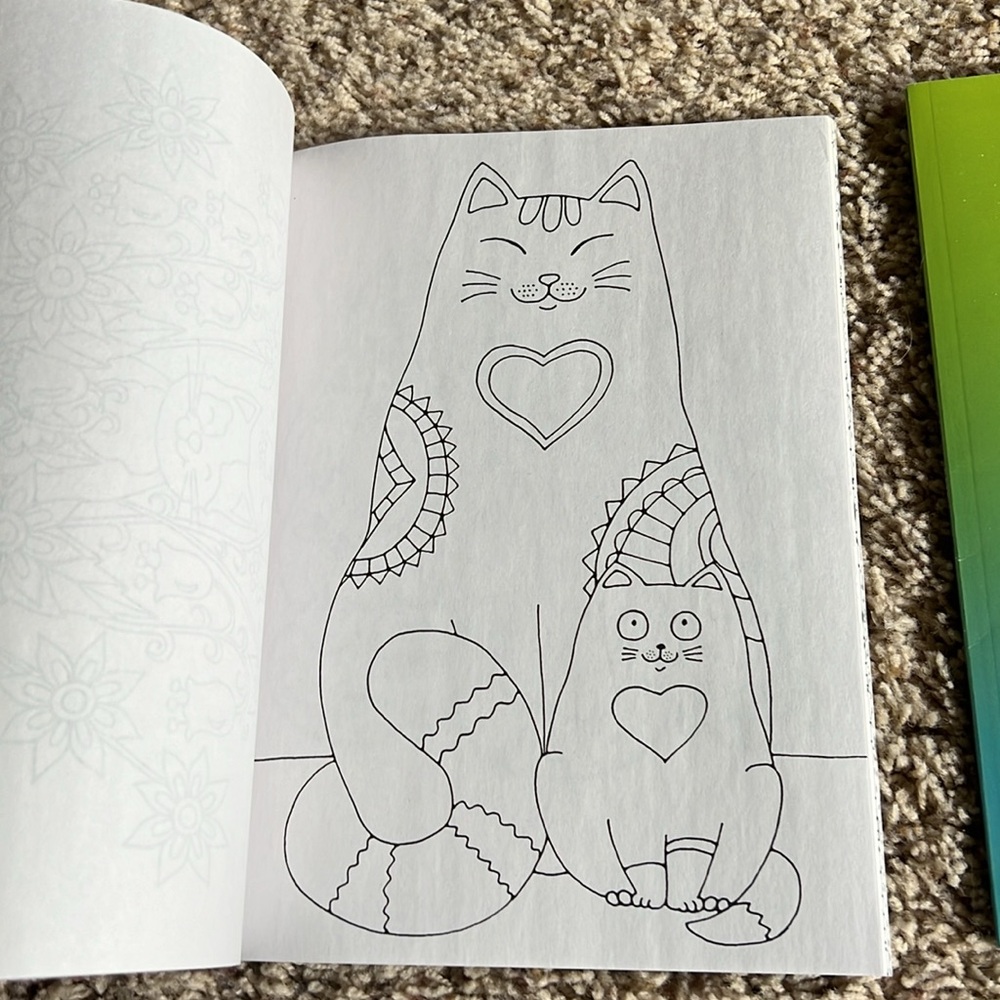 BNWT 2-pack “Coloring Cats” Vol. 16 Adult/Kid Coloring Books!! - Picture 3 of 5